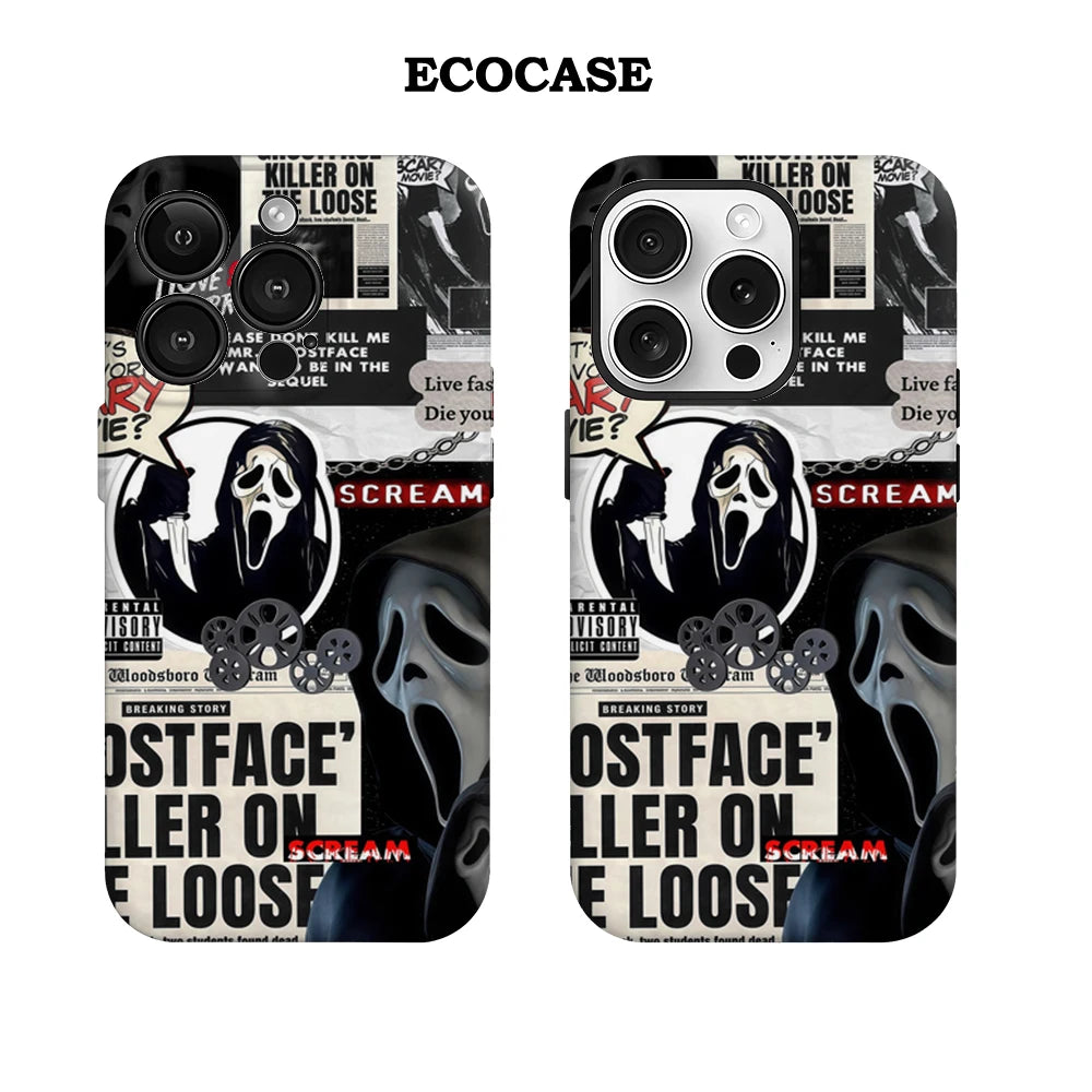 Scream Halloween IPhone17 Must-Haves Phone Case for IPhone 17 16 15 14 13 12 11 Pro Max Plus Double-layer Back Cover