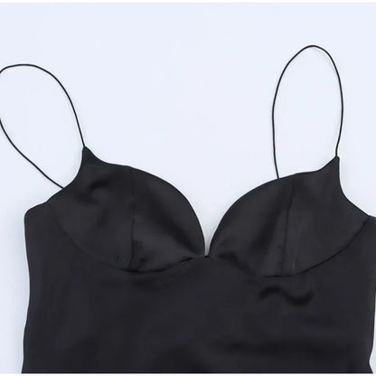 Party Solid Women Long Dresses Sexy A Line Backless Sleeveless Female Dress 2025 Summer Elegant Evening Satin Lady Robes