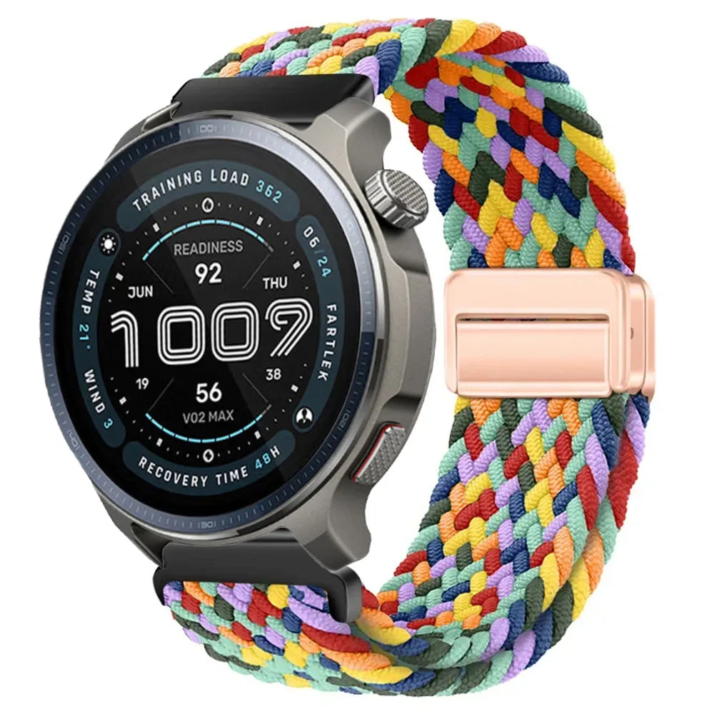 Watch Strap For Huami Amazfit Balance 2 Band GTR 4 2 2E GTR3 Pro/GTS 4/3/2 mini/Bip 3 6 U S Braided Magnetic Bracelet