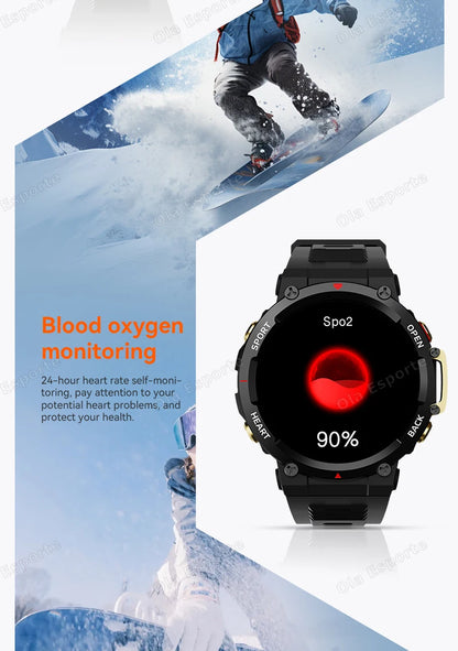 T-REX 3 Ultra Outdoor Military NFC Smart Watch Men GPS trackr Bluetooth Call Health Monitor Sports Smartwatch For Amazfit