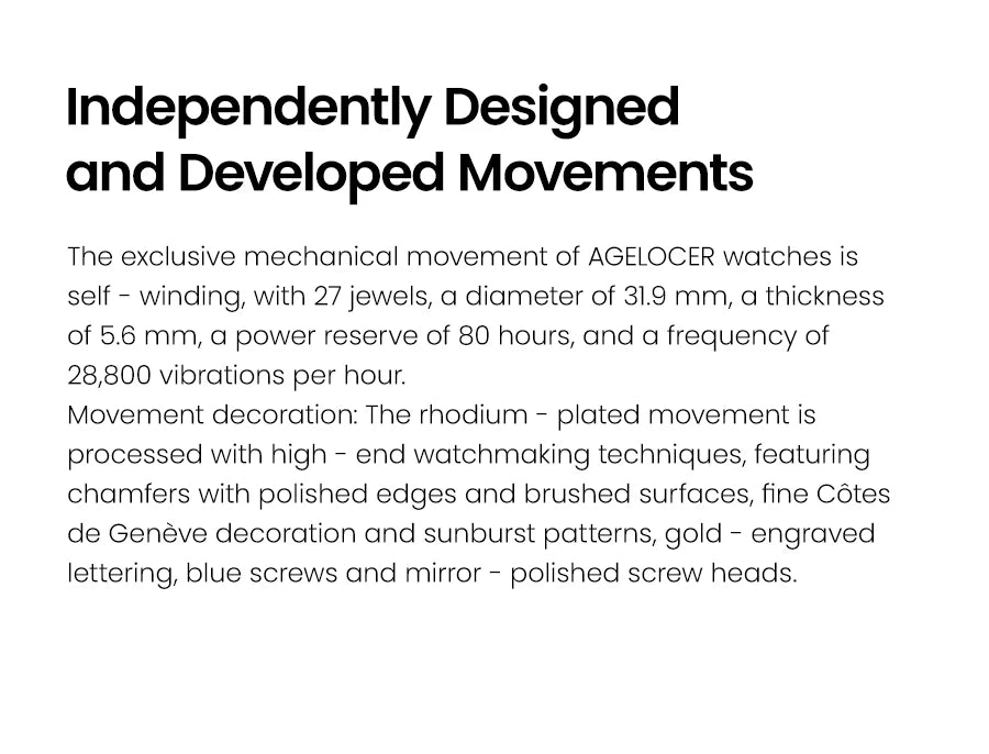 AGELOCER Original World Time Watch Men's Luxury Business Formal Automatic Mechanical Watch Birthday Gift for Men