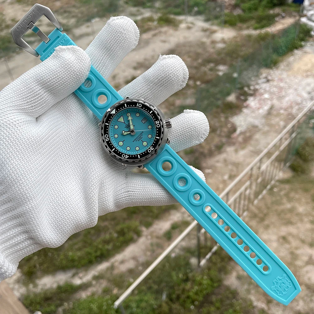 STEELDIVE SD1975 Mens Automatic Watches Men Dive Watch 300m Waterproof Mechanical Wristwatch C3 Luminous Clock Sapphire Mirror