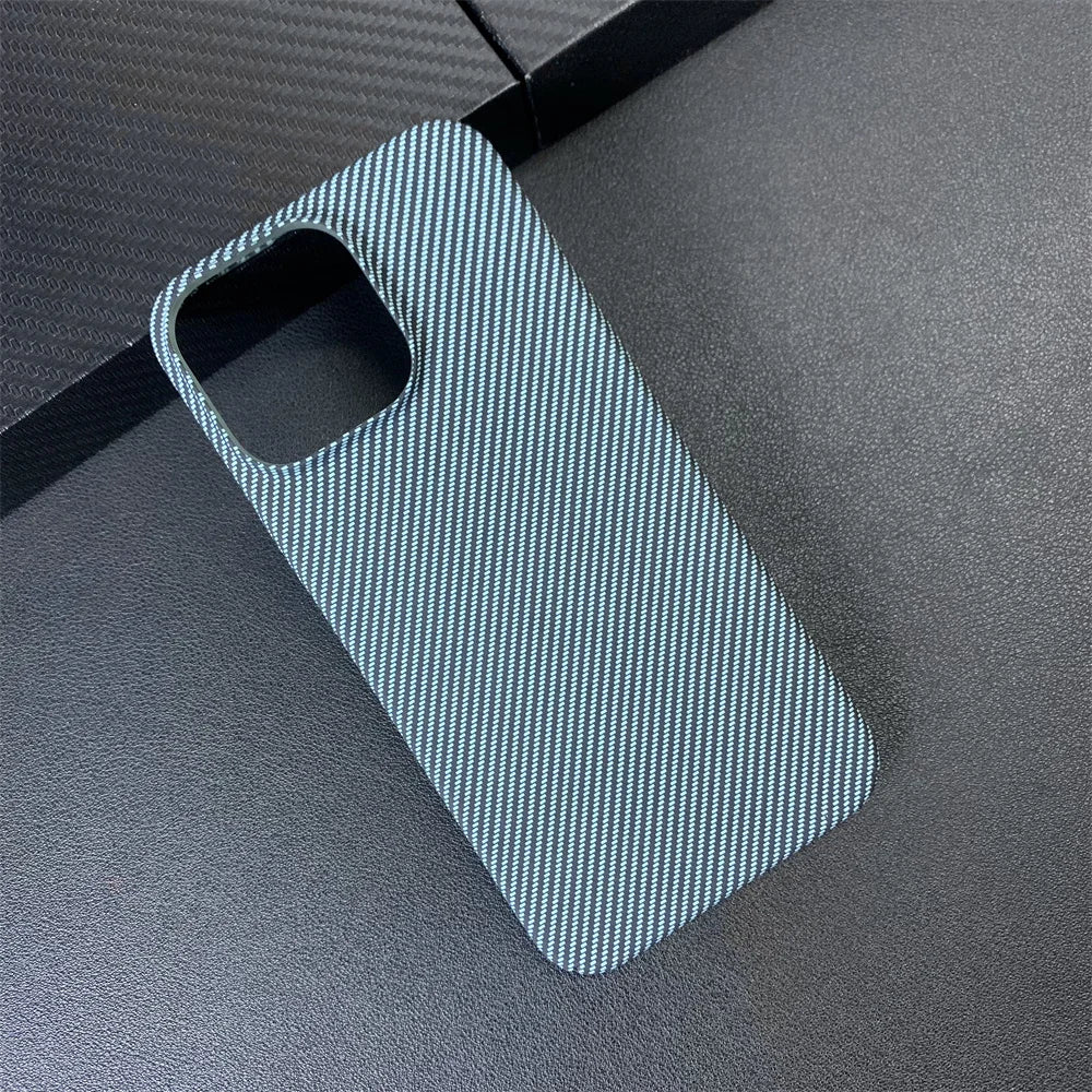 Luxury Contrast Carbon Fibre Pattern Matte Phone Case For iPhone 17 16 15 11 12 13 14 Pro Max Ultra Thin Hard Shockproof Cover