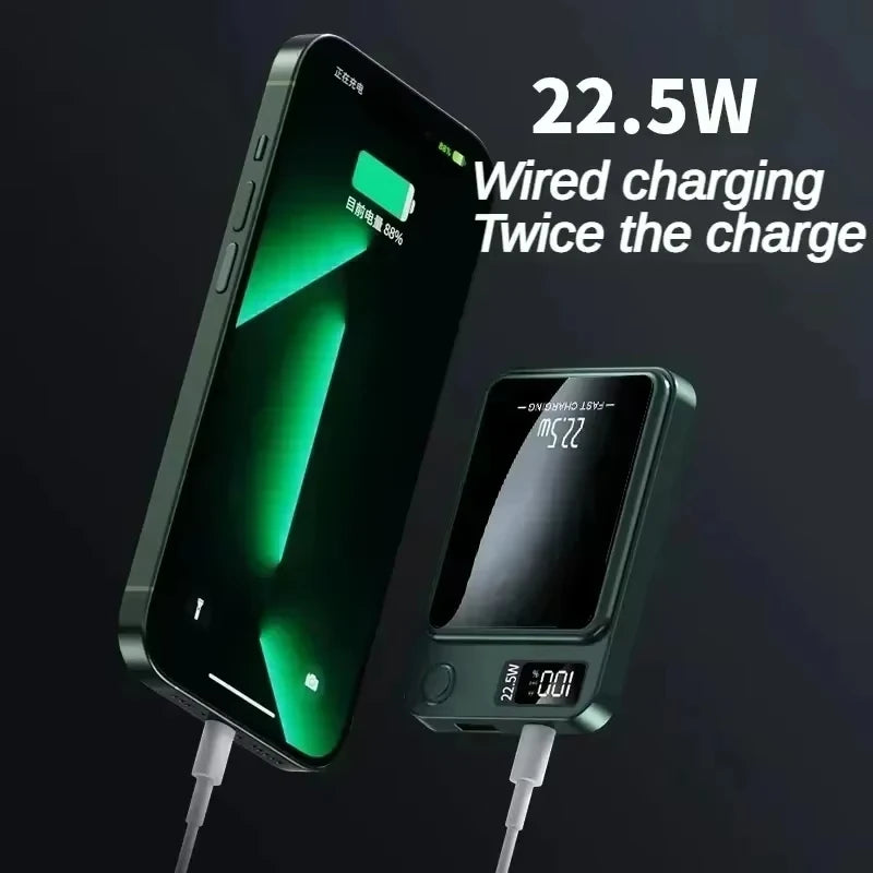 500000mah Wireless Magnetic Power Bank 22.5w Super Fast Charging Portable External Battery Powerbank For Iphone Samsung