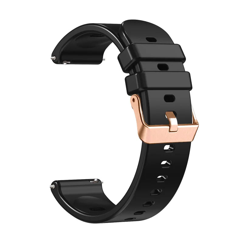 20mm Floral Band For Huami Amazift GTS 4/2/2e/3/GTS2 Mini/GTR 42mm Watch Bracelet Amazfit Bip 3 Pro Transparent Silicone Strap