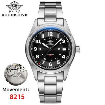 ADDIESDIVE Luxurious Men's Automatic Watch NH35A Mechanical Watch Sapphire Glass 200m Waterproof Analog Luminous Watches AD2048