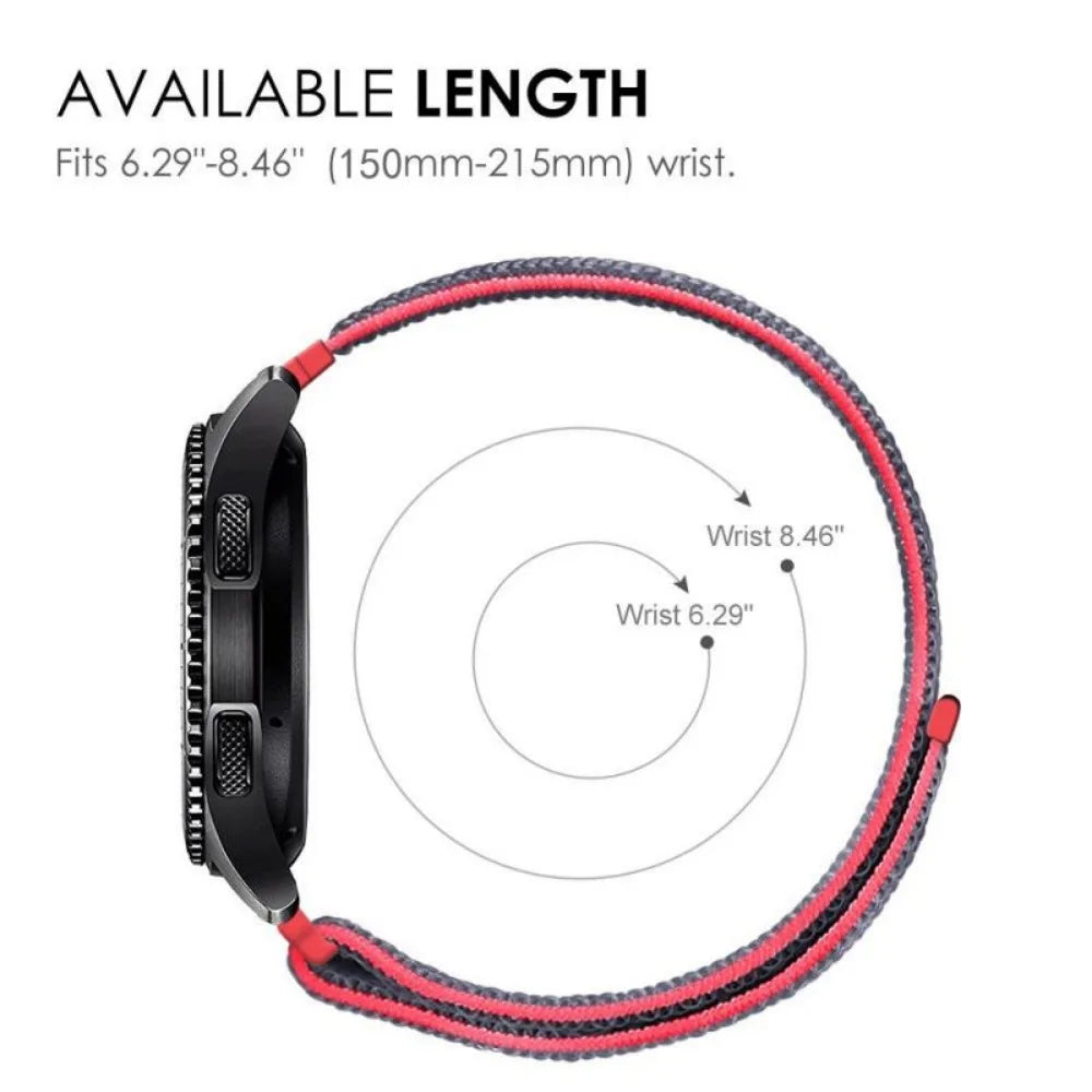 Nylon Loop Strap for Amazfit GTR 47mm/GTR2/2e/3/3 Pro/4/GTS/2/mini/3/4 Bracelet for Amazfit Balance/bip 5/Stratos 2 2S