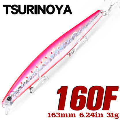 Floating Minnow Fishing Lure STINGER 163mm 31g Long Casting Artificial Seabass Saltwater Large Hard Baits