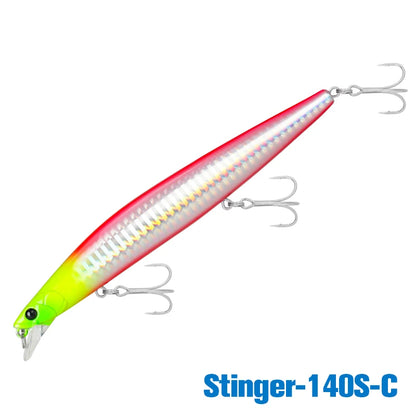 Minnow Sea Fishing Lure STINIGER 140mm 26g Piston Weight Ultra Long Casting Seabass Inshore Hard Baits