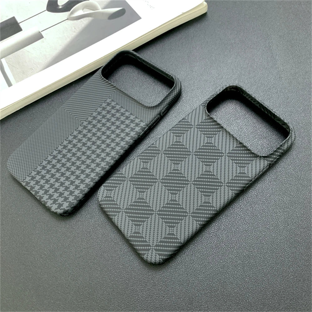 Case for iPhone 17 Pro Max 16 15 14 13 Luxury Checkered Pattern Contrast Color Bumper Cover