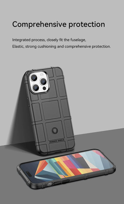 Military-Grade Shockproof Case for iPhone 17 Rugged TPU Shield Cover Compatible with iPhone 416/17pro Max Phone Protector