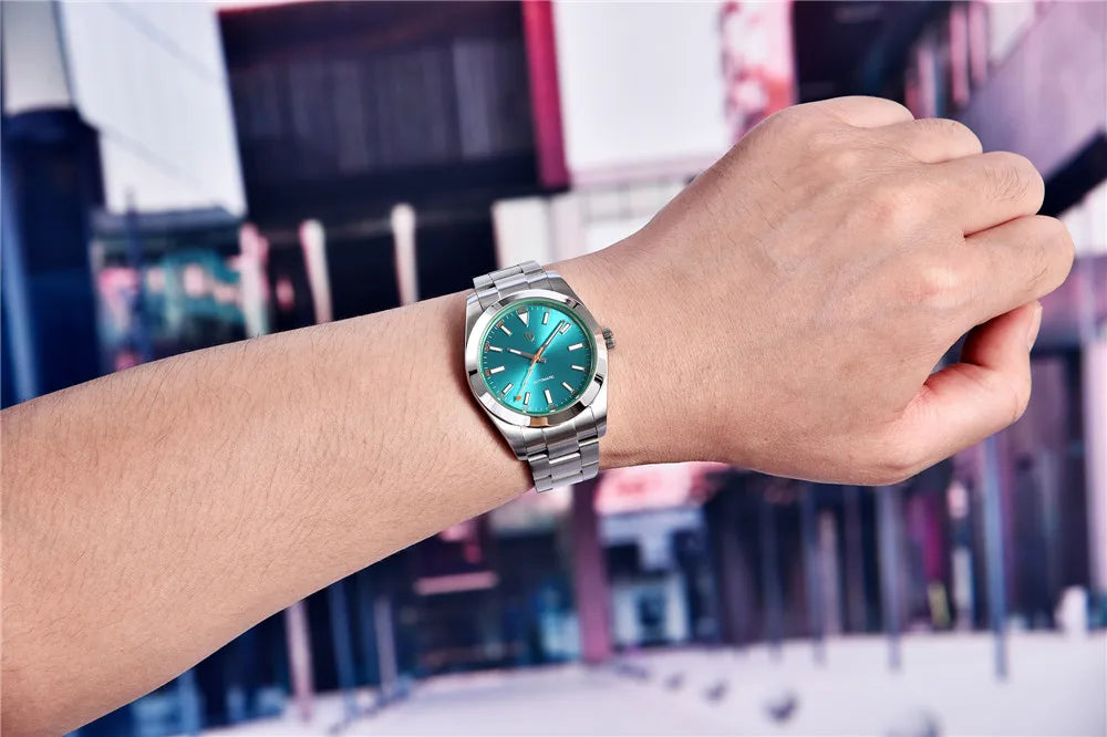 PAGANI New Z-Blue Men's Mechanical Watches Luxury Sapphire Glass Automatic Watch For Men NH35A Stainless steel Clock