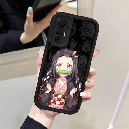 Anime Demon Slayer Creative Silicone Case for Xiaomi Poco F7 F6 F5 F4 F3 M5s C65 C75 C71 X7 X6 X5 X4 GT X3 NFC M7 M6 Pro 4G 5G