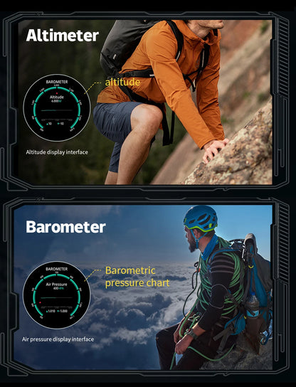 COLMI V76 GPS Smartwatch 1.43" Ultra AMOLED Display Built-in Compass Altimeter Bluetooth Call Smart Watch 500mAh Battery