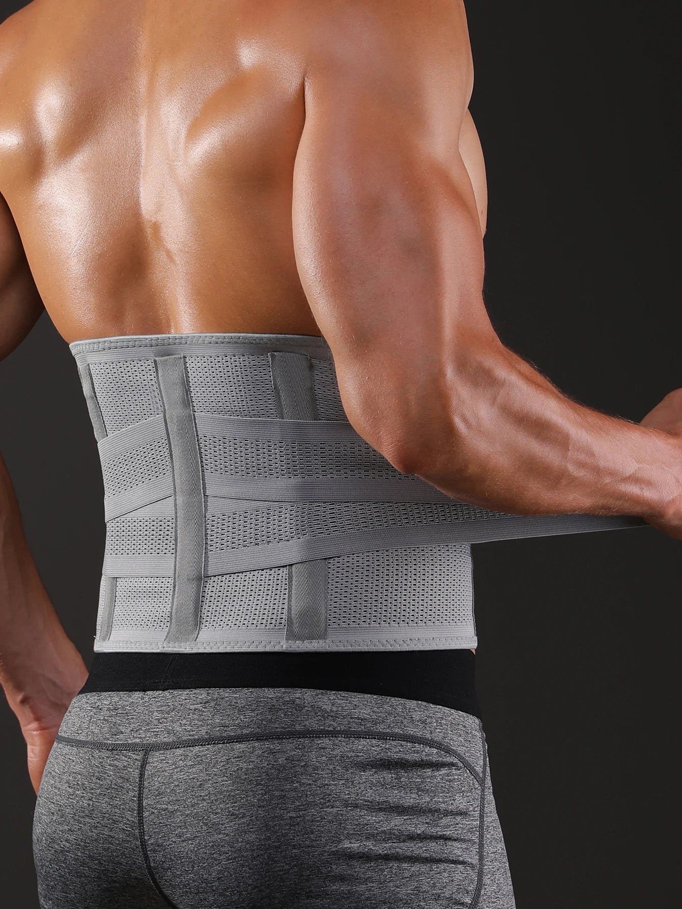 Unisex Lower Back Support Waist Trainer Tummy Band for Weightlifting Cycling