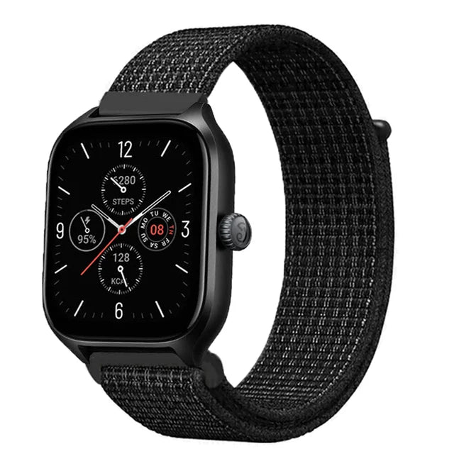 Nylon Loop Strap for Amazfit GTR 47mm/GTR2/2e/3/3 Pro/4/GTS/2/mini/3/4 Bracelet for Amazfit Balance/bip 5/Stratos 2 2S