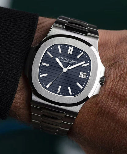 New Specht&Sohne Men's Watches Mechanical Watch Japan Miyota 8215 Movt Rose Gold Stainless Steel Classic 5711 Watch Waterproof