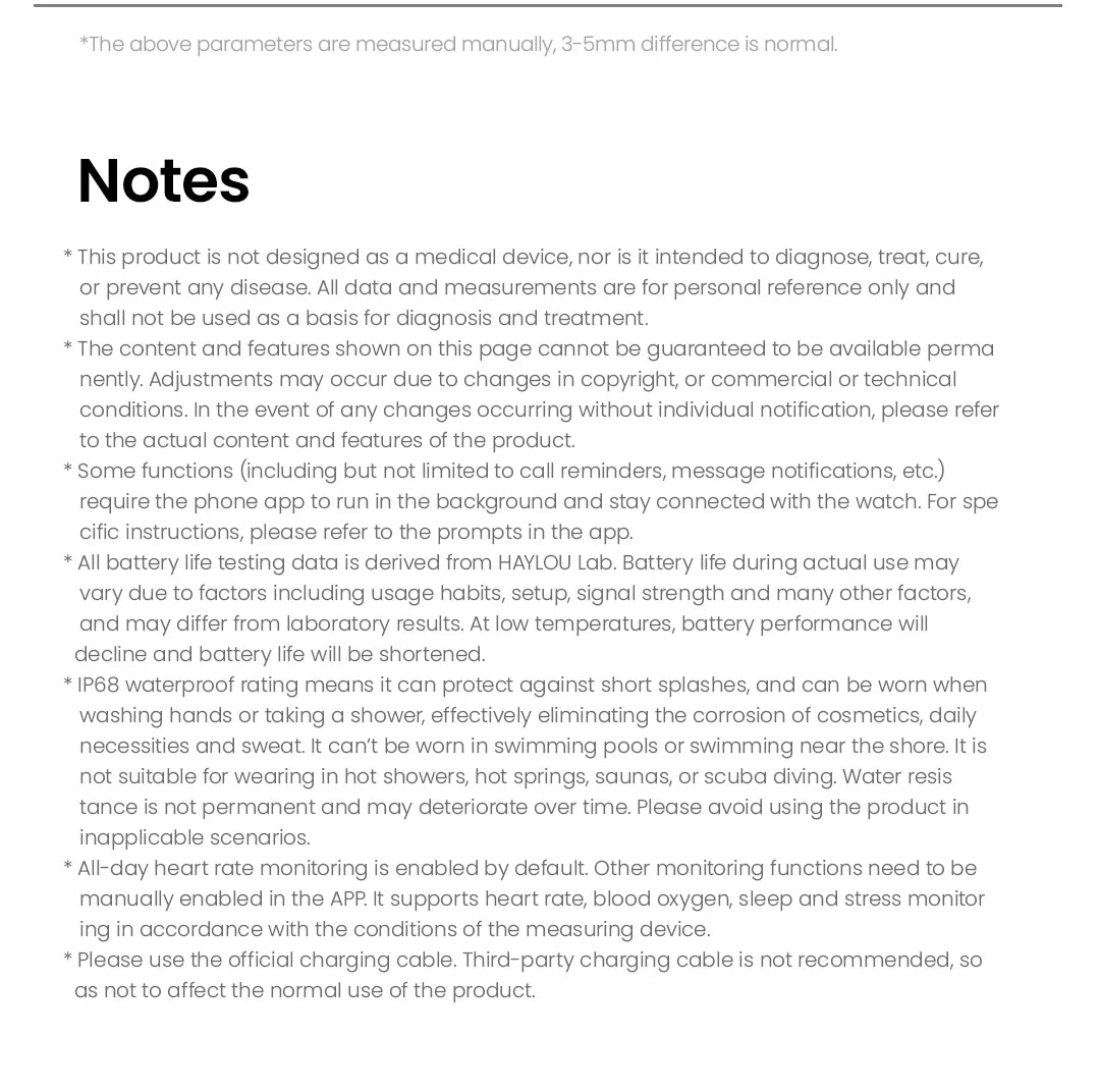 HAYLOU Watch S6 Voice Calling Smart Watch Men Health Monitoring IP68 Waterproof Smart Notifications Voice Assistant Smartwatch