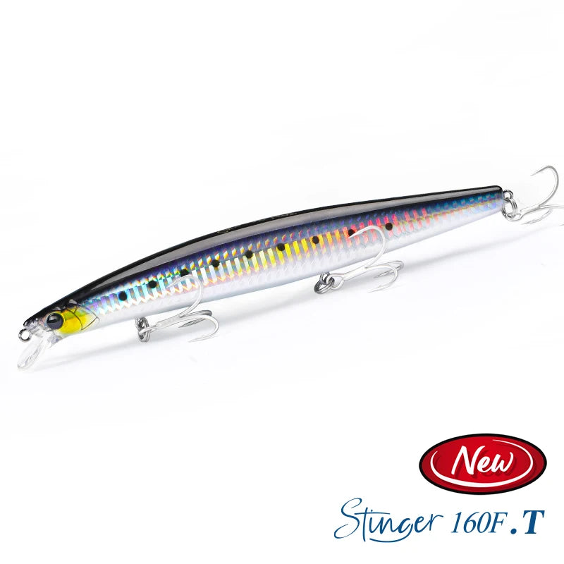 Floating Minnow Fishing Lure STINGER 163mm 31g Long Casting Artificial Seabass Saltwater Large Hard Baits