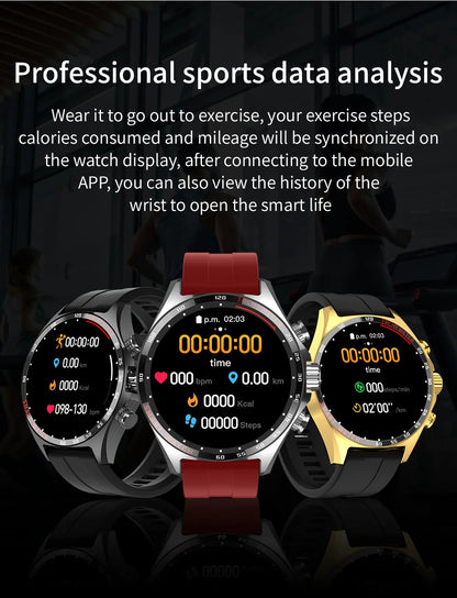 Smart Watchs Men Sport Fitness GPS Tracker Compass Bluetooth Call Heart Rate Health Smartwatch for Huawei Xiaomi Ferrari