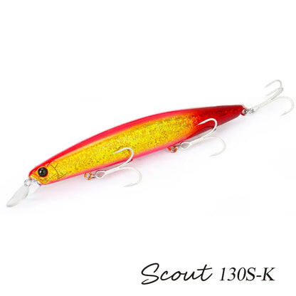 Sinking Minnow Fishing Lure SCOUT 130mm 24g Long Casting Seabass Flounder Artificial Large Sea Fishing Hard Baits