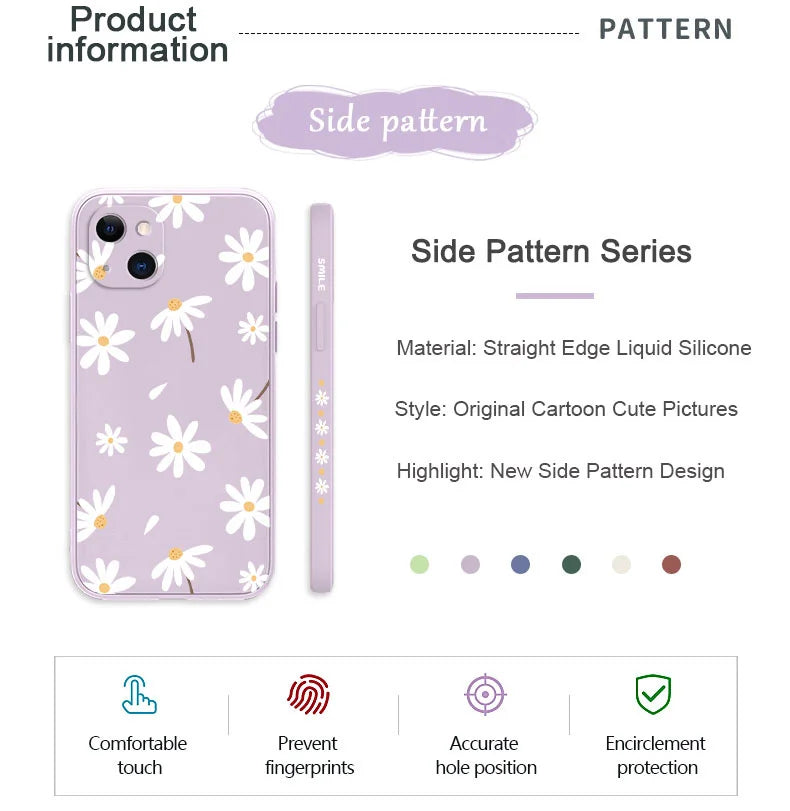 Plain Daisies Phone Case For iPhone 17 17 Air 16 16e 15 14 13 12 11 Pro Max Mini X XR XS MAXCover