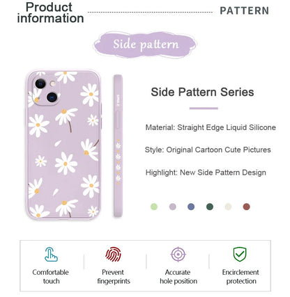 Plain Daisies Phone Case For iPhone 17 17 Air 16 16e 15 14 13 12 11 Pro Max Mini X XR XS MAXCover