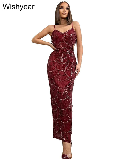 Long Dresses Women Elegant Celebrity Party Evening Wedding Bodycon Gowns