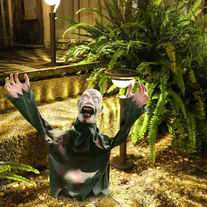 Halloween Scary Doll Horror Decoration To Insert Large Swing Ghost New Voice Control Decoration Outdoor Home Garden Scary Props