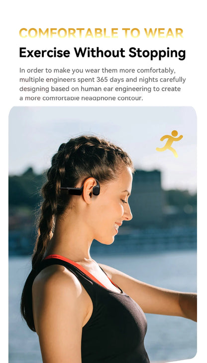 Xiaomi Mijia Bone Conduction Earphones IPX8 Waterproof Headset for Swimming Bluetooth 5.4 Wireless Sport Headphones MP3 32G RAM