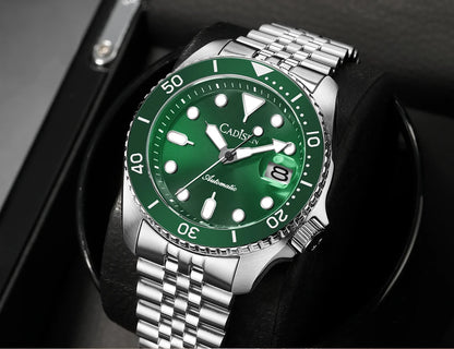 New CADISEN BGW9 Strong Glow Business Watch Diving Men's Automatic Watches Men Mechanical Wristwatch 200m Waterproof  Japan NH35