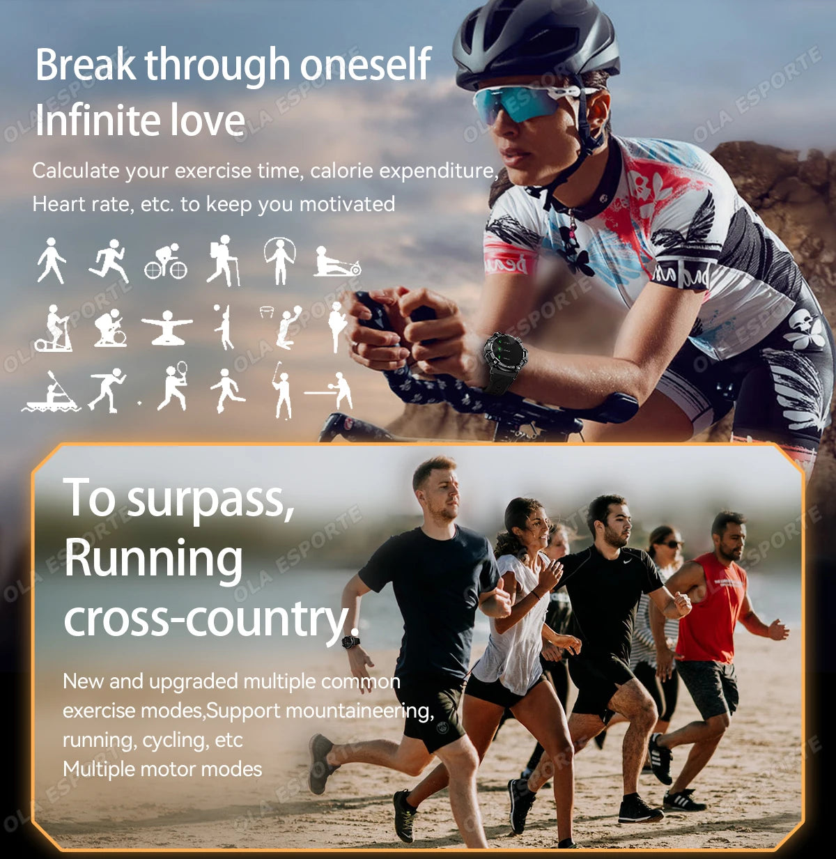 Outdoor Military Smartwatch For Men Health Monitor Bluetooth Call Voice Assistant GPS Sports Waterproof Men Smartwatch 2024