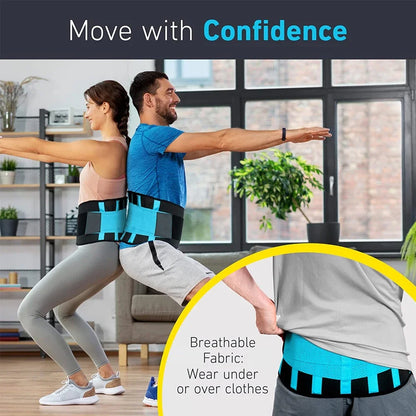 Lumbar Support Belt for Herniated Disc,Breathable Lumbar Brace for Men Women