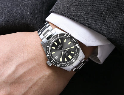 CADISEN New 38mm Diver Mens Watch Japan NH35A Automatic Mechanical Sapphire Glass Date Luminous 200M Waterproof Wrist watch Men