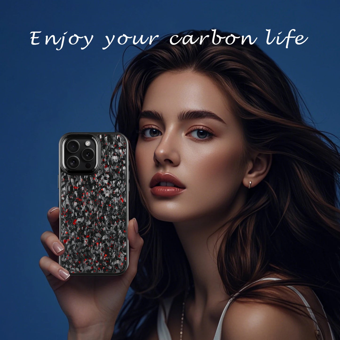 Magnetic Real Forged Carbon Fiber Case For iPhone 17 17Air 17Pro 16 15 14 13 12 11 Pro Max with MagSafe and Metal Lens / Buttons