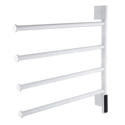 Electric Heating Towel Rails 180° Rotation Left & Right SUS304 Bathroom  Wall Mounted Towel Warmer Holder  220V