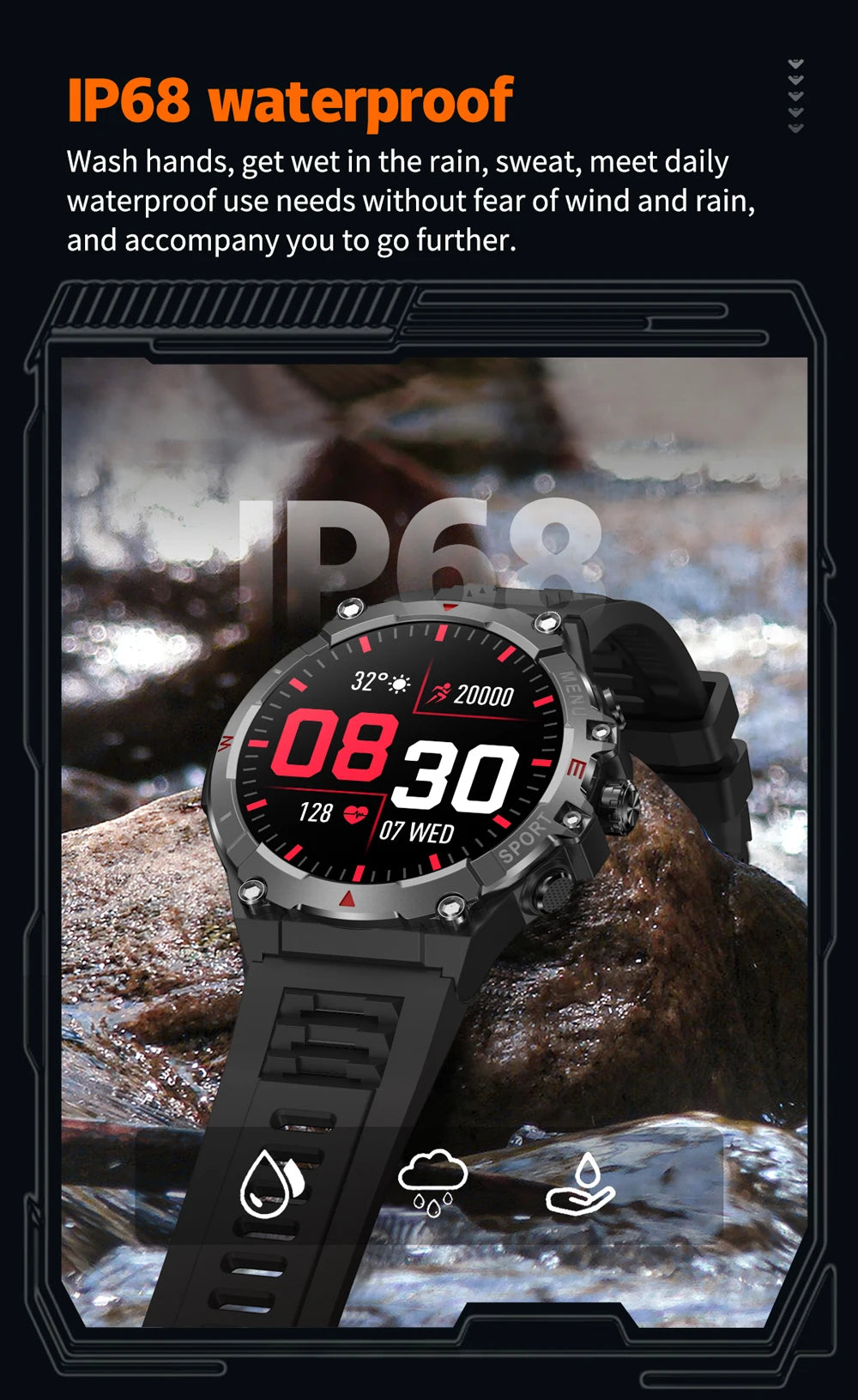COLMI V76 GPS Smartwatch 1.43" Ultra AMOLED Display Built-in Compass Altimeter Bluetooth Call Smart Watch 500mAh Battery