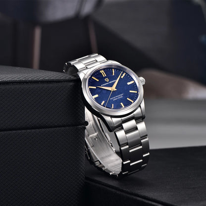 PAGANI DESIGN New Men Quartz WatchesTop Brand Sapphire Glass AR Coated Watch100M Waterproof Stainless Steel Watch for Men
