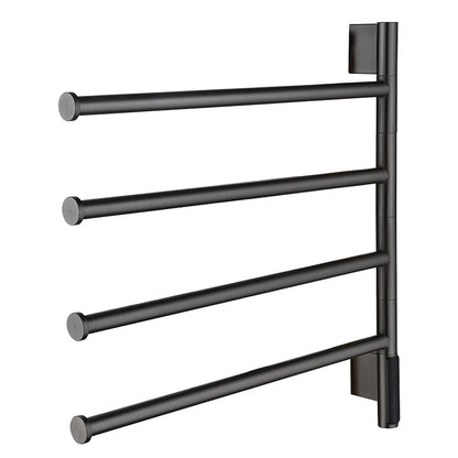 Electric Heating Towel Rails 180° Rotation Left & Right SUS304 Bathroom  Wall Mounted Towel Warmer Holder  220V