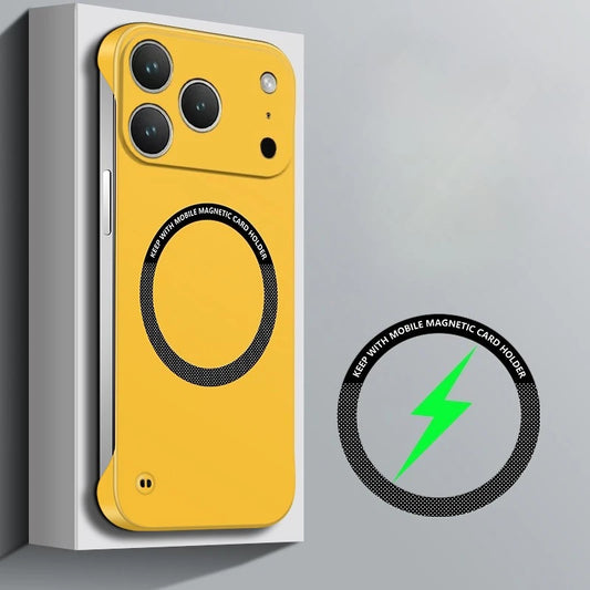 For IPhone 17 Pro Max Case for Magsafe Magnetic Frameless Hard PC Phone Case for IPhone 17 Air 17Pro 16E Shockproof Matte Cover