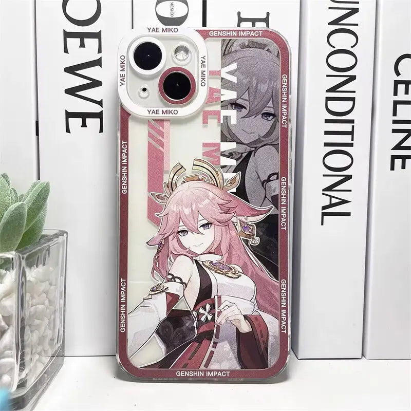 Case for Iphone 17 16 15 Pro Max 11 12 13 14 Pro Max 16e 17 Air 17Pro 16 Plus 13 Mini 16Pro Cover Wanderer Hu Tao Genshin Impact