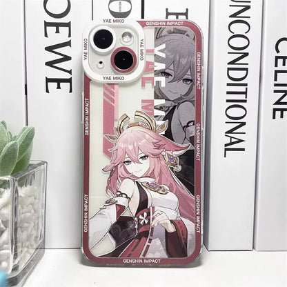 Case for Iphone 17 16 15 Pro Max 11 12 13 14 Pro Max 16e 17 Air 17Pro 16 Plus 13 Mini 16Pro Cover Wanderer Hu Tao Genshin Impact