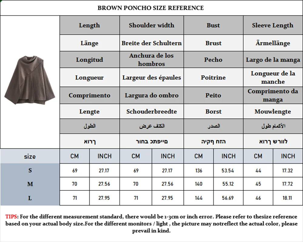 TRAF Women's Fashion Fall and Winter Comfortable Casual Commuter Coat Knitted Loose Warm Coat Asymmetric Elegant Split Jacket