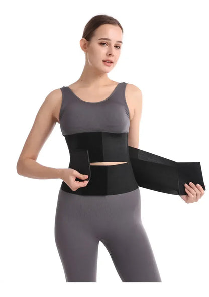 Belt Tummy Control Body Shaper with Triple Wrap Corset Workout Sweat Band Sports Slimmer Gym Girdle Shaper