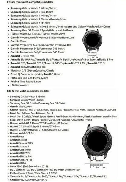 Band For Samsung Galaxy Watch 5/4 6 Classic 5 Pro Fashion Dual Heart Metal Bracelet Strap For Amazfit Bip/GTS Huawei GT2