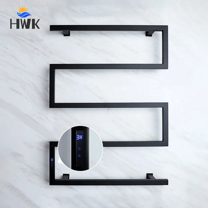 Electric Towel Rack.Bathroom Electric Heated Towel Rail.Smart Towel Warmer.Creative Bath Towel Radiator.Hidden Wire