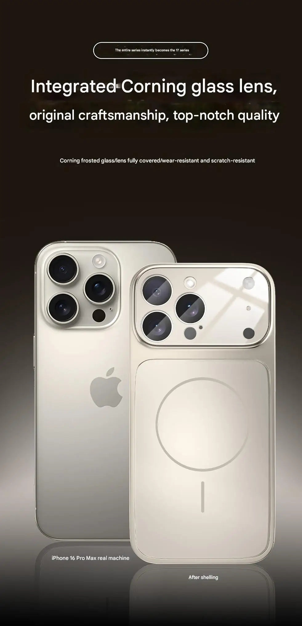 Turn Your Phone Into a 17 Like Phone Case Immediately Suitable For iPhone 13 14 15 16 17 Pro Max 17 Air With Magnetic Suction