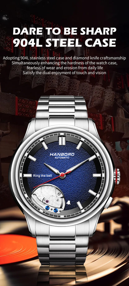 HANBORO Chime Series Modified Movement Men's Personalized Automatic Mechanical Watch