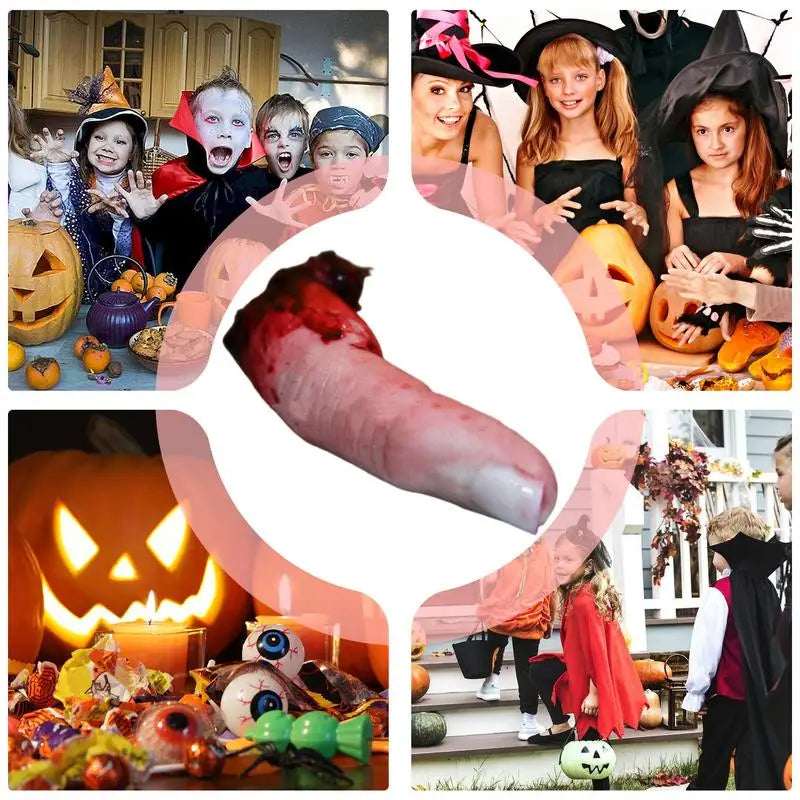 Halloween Bloody Fingers Chopped Off Fingers Fake Bloody Finger Props For Enhancing The Halloween Atmosphere