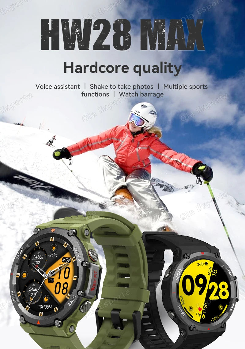 T-REX 3 Ultra Outdoor Military NFC Smart Watch Men GPS trackr Bluetooth Call Health Monitor Sports Smartwatch For Amazfit